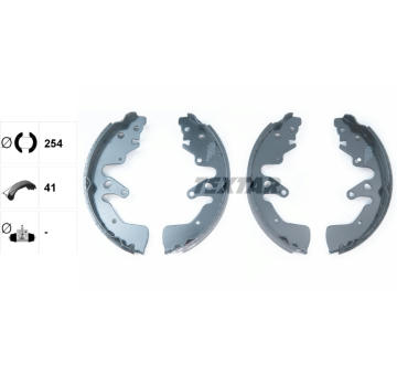 Sada brzdových čeľustí TEXTAR 91068700