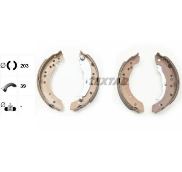 Sada brzdových čeľustí TEXTAR 91068800