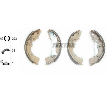 Sada brzdových čeľustí TEXTAR 91068900