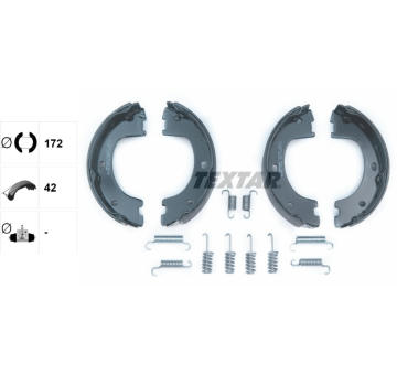 Sada brzd. čeľustí parkov. brzdy TEXTAR 91069000