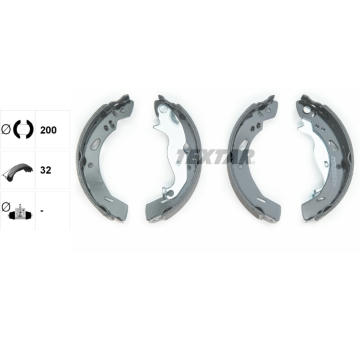 Sada brzdových čeľustí TEXTAR 91069200