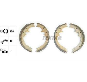 Sada brzdových čeľustí TEXTAR 91069700