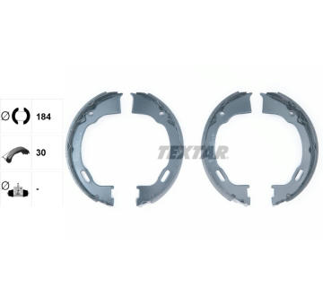 Sada brzd. čeľustí parkov. brzdy TEXTAR 91071500