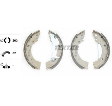 Sada brzdových čeľustí TEXTAR 91072600