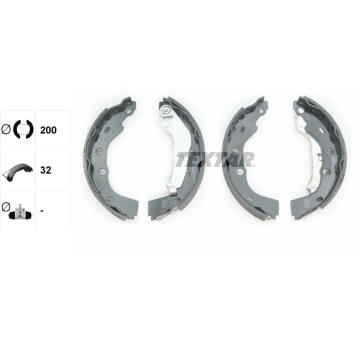 Sada brzdových čeľustí TEXTAR 91074800