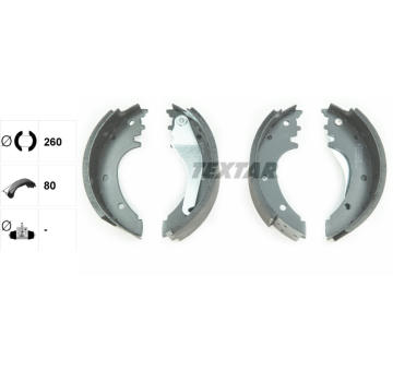 Sada brzdových čeľustí TEXTAR 91075600