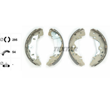 Sada brzdových čeľustí TEXTAR 91075800