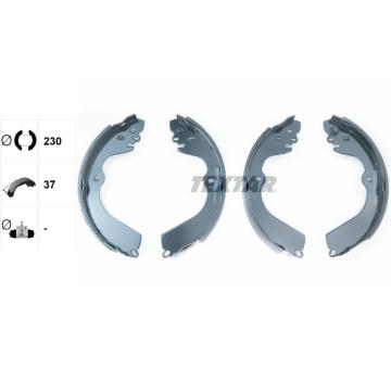 Sada brzdových čeľustí TEXTAR 91078400