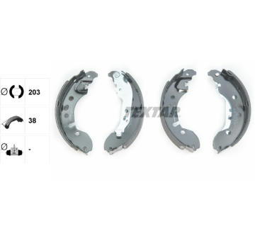 Sada brzdových čeľustí TEXTAR 91080700