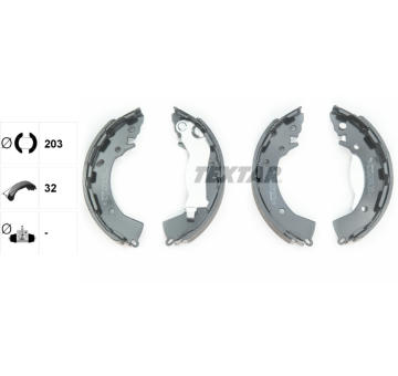 Sada brzdových čelistí TEXTAR 91080800