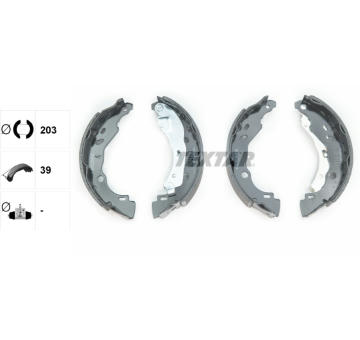 Sada brzdových čeľustí TEXTAR 91083200