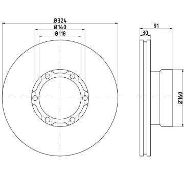 Brzdový kotouč TEXTAR 93038800
