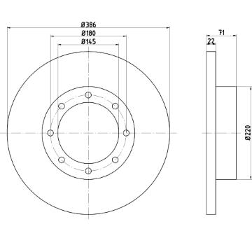 Brzdový kotouč TEXTAR 93085600