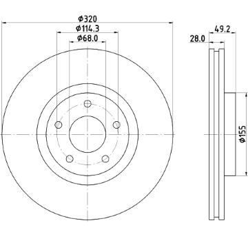Brzdový kotouč TEXTAR 92321603