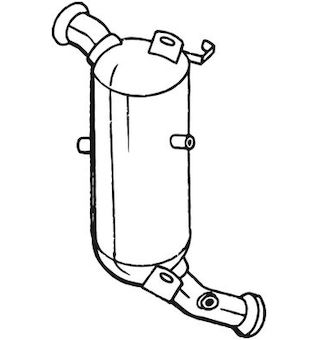 Filtr pevnych castic, vyfukovy system BOSAL 097-132