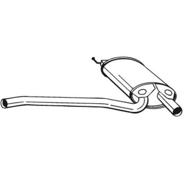 Stredný tlmič výfuku BOSAL 105-167
