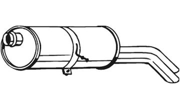 Zadní tlumič výfuku BOSAL 135-077