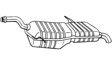 Zadni tlumic vyfuku BOSAL 135-087