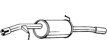 Zadni tlumic vyfuku BOSAL 135-107