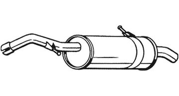 Zadní tlumič výfuku BOSAL 135-117