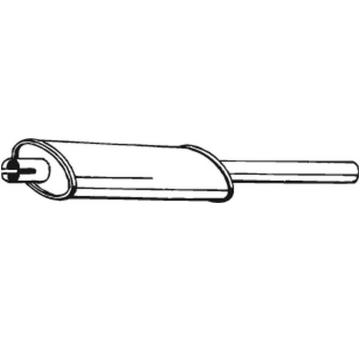 Predni tlumic vyfuku BOSAL 135-591