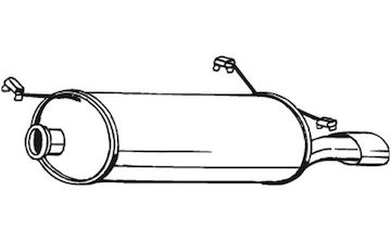 Zadní tlumič výfuku BOSAL 135-661