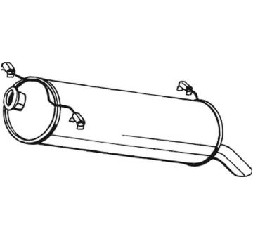 Zadní tlumič výfuku BOSAL 135-715