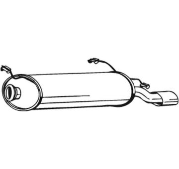 Zadní tlumič výfuku BOSAL 135-863