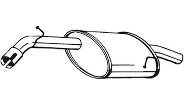 Zadní tlumič výfuku BOSAL 141-139