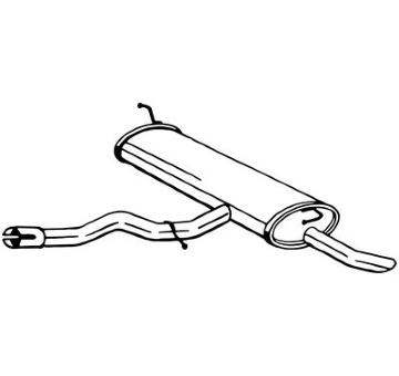 Zadní tlumič výfuku BOSAL 145-343