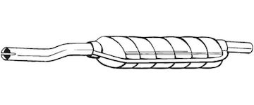 Střední tlumič výfuku BOSAL 148-762