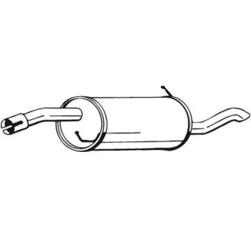 Zadní tlumič výfuku BOSAL 154-161