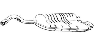 Zadní tlumič výfuku BOSAL 154-907
