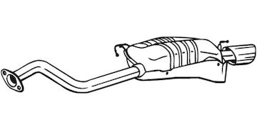Zadní tlumič výfuku BOSAL 165-041