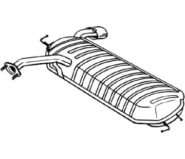 Zadní tlumič výfuku BOSAL 165-069