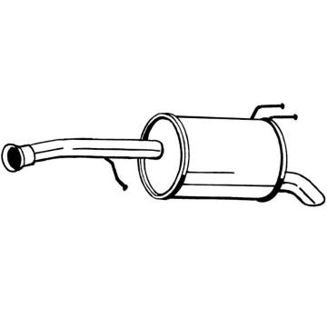 Zadní tlumič výfuku BOSAL 165-093