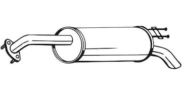 Zadní tlumič výfuku BOSAL 169-041