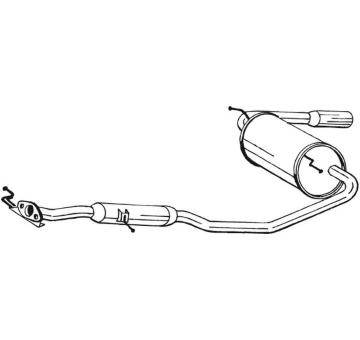 Zadni tlumic vyfuku BOSAL 284-567