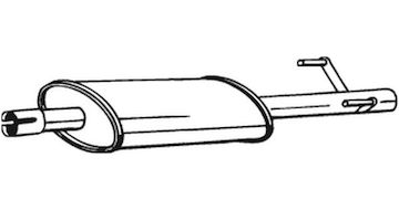 Střední tlumič výfuku BOSAL 175-413