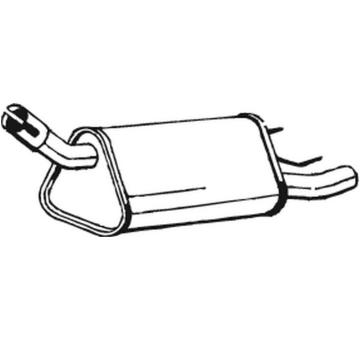 Koncový tlmič výfuku BOSAL 185-613