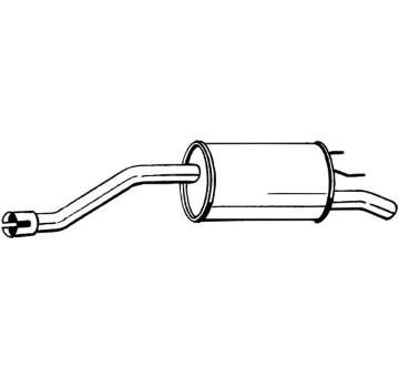 Zadní tlumič výfuku BOSAL 185-497