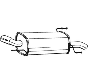 Zadní tlumič výfuku BOSAL 185-201
