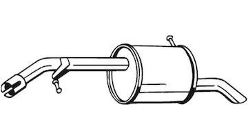 Zadní tlumič výfuku BOSAL 190-039