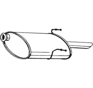 Zadní tlumič výfuku BOSAL 190-861