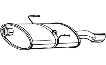 Zadní tlumič výfuku BOSAL 190-911