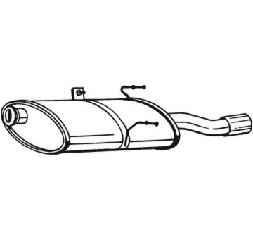 Zadní tlumič výfuku BOSAL 190-919