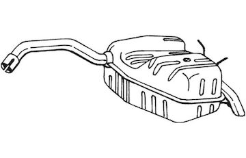 Zadni tlumic vyfuku BOSAL 200-105