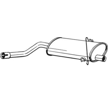 Střední tlumič výfuku BOSAL 215-761