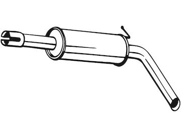 Střední tlumič výfuku BOSAL 233-615