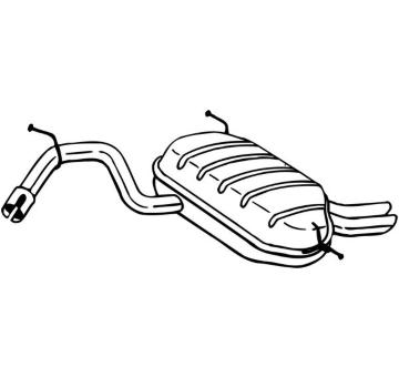 Zadní tlumič výfuku BOSAL 220-677